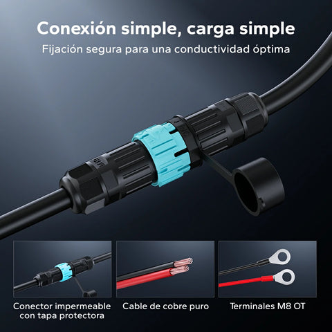 LiTime 12V 10A Cargador de baterías de litio Resistente al agua IP65
