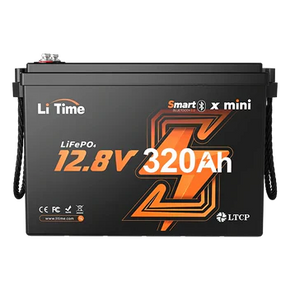 Batería LiFePO4 12V 320Ah W190 para autocaravana, batería de litio compacta para montaje bajo asiento con Bluetooth