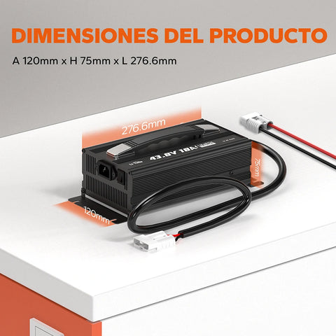 Cargador de baterías de litio LiTime 36V/43,8V 18A