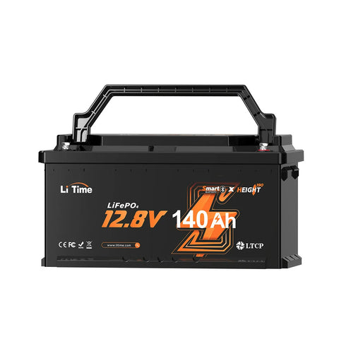 Batería de Litio 12V 140Ah H190 para Autocaravana – Con Bluetooth y Montaje Bajo Asiento – Formato DIN H8