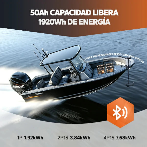 Batería de Litio de Ciclo Profundo LiTime 36V 50Ah con Bluetooth – Grupo 31 para Motor de Arrastre de 120 lb y Aplicaciones Marinas