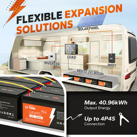 12v 200ah lithium battery in series and parallel