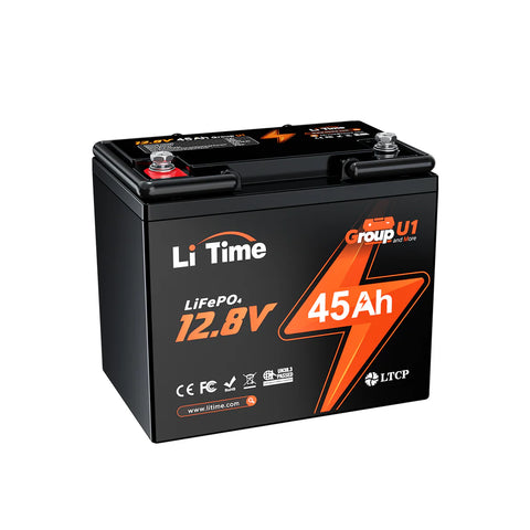 LiTime 12V 45Ah Grupo U1 Batería de Litio de Ciclo Profundo , Para Sillas de Ruedas y Scooters de Movilidad