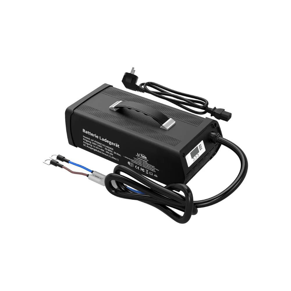 LiTime Caricabatterie Litio 14.6V 40A per Batterie LiFePO4 12V - LiTimeFR/IT/ES