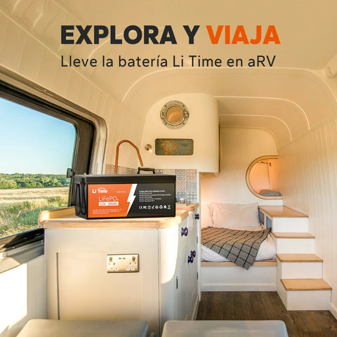 LiTime 12V 300Ah LiFePO4 Batería de Litio para RV