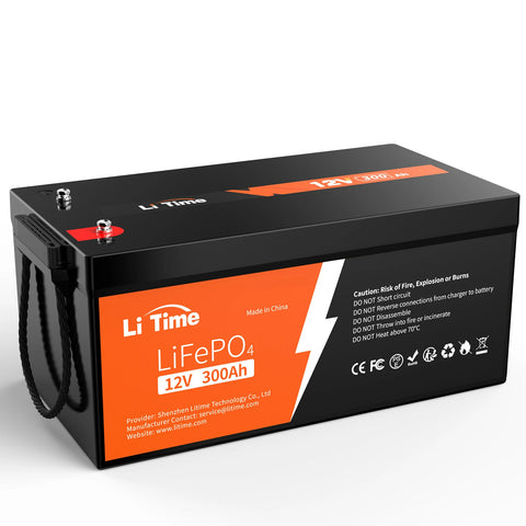 LiTime 12V 300Ah LiFePO4 Batería de Litio para RV