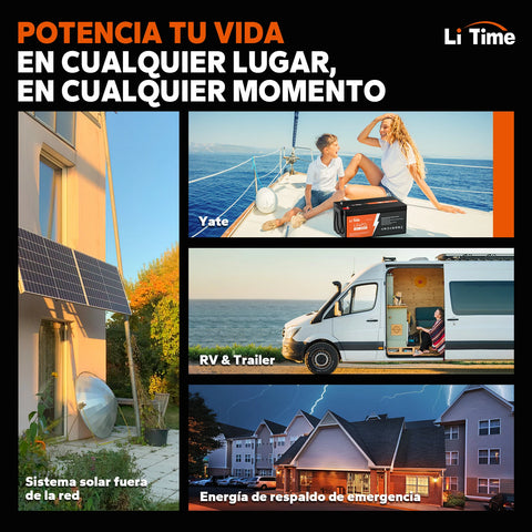 LiTime 12V 300Ah LiFePO4 Batería de Litio para RV